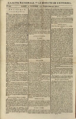 Gazette nationale, ou le moniteur universel (Le moniteur universel) Samstag 19. November 1791