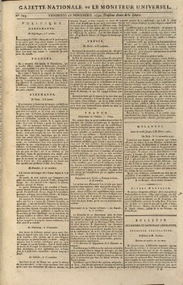 Gazette nationale, ou le moniteur universel (Le moniteur universel) Freitag 25. November 1791