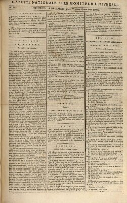 Gazette nationale, ou le moniteur universel (Le moniteur universel) Freitag 16. Dezember 1791