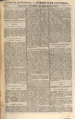 Gazette nationale, ou le moniteur universel (Le moniteur universel) Sonntag 18. Dezember 1791