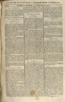 Gazette nationale, ou le moniteur universel (Le moniteur universel) Freitag 30. Dezember 1791