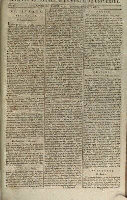 Gazette nationale, ou le moniteur universel (Le moniteur universel) Sonntag 12. Februar 1792