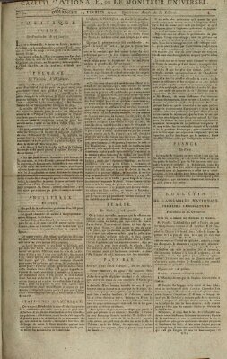 Gazette nationale, ou le moniteur universel (Le moniteur universel) Sonntag 19. Februar 1792