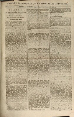 Gazette nationale, ou le moniteur universel (Le moniteur universel) Montag 20. Februar 1792