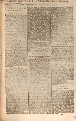 Gazette nationale, ou le moniteur universel (Le moniteur universel) Donnerstag 23. Februar 1792