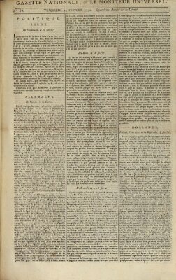 Gazette nationale, ou le moniteur universel (Le moniteur universel) Freitag 24. Februar 1792