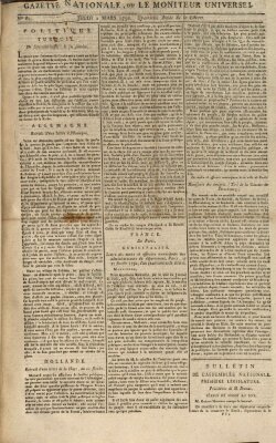 Gazette nationale, ou le moniteur universel (Le moniteur universel) Donnerstag 1. März 1792