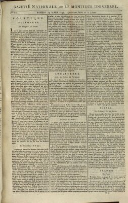 Gazette nationale, ou le moniteur universel (Le moniteur universel) Samstag 17. März 1792