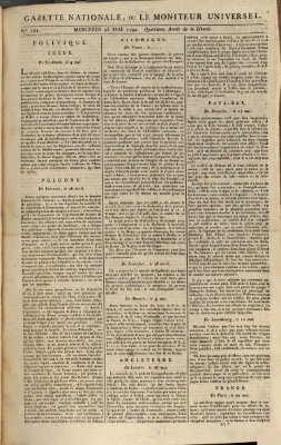 Gazette nationale, ou le moniteur universel (Le moniteur universel) Mittwoch 23. Mai 1792