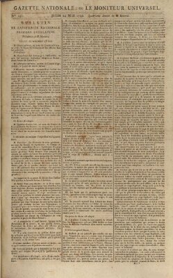 Gazette nationale, ou le moniteur universel (Le moniteur universel) Donnerstag 24. Mai 1792