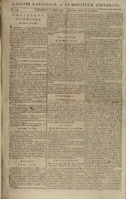 Gazette nationale, ou le moniteur universel (Le moniteur universel) Freitag 25. Mai 1792