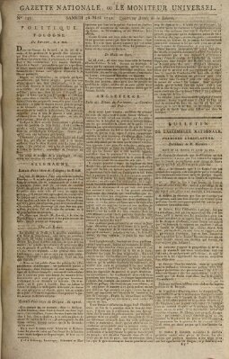 Gazette nationale, ou le moniteur universel (Le moniteur universel) Samstag 26. Mai 1792