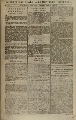 Gazette nationale, ou le moniteur universel (Le moniteur universel) Freitag 1. Juni 1792