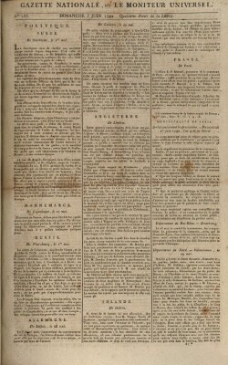 Gazette nationale, ou le moniteur universel (Le moniteur universel) Sonntag 3. Juni 1792