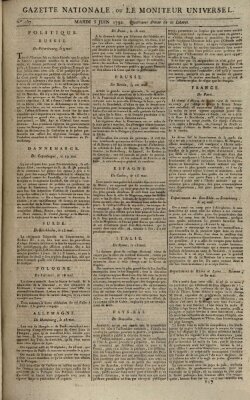 Gazette nationale, ou le moniteur universel (Le moniteur universel) Dienstag 5. Juni 1792