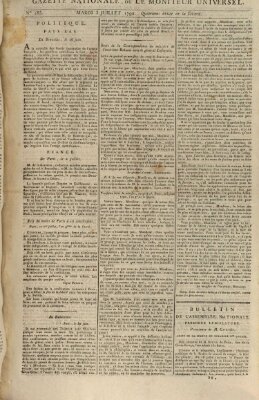 Gazette nationale, ou le moniteur universel (Le moniteur universel) Dienstag 3. Juli 1792