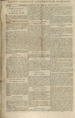 Gazette nationale, ou le moniteur universel (Le moniteur universel) Sonntag 8. Juli 1792