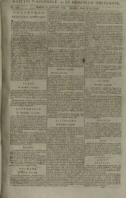 Gazette nationale, ou le moniteur universel (Le moniteur universel) Dienstag 17. Juli 1792