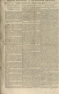 Gazette nationale, ou le moniteur universel (Le moniteur universel) Donnerstag 19. Juli 1792