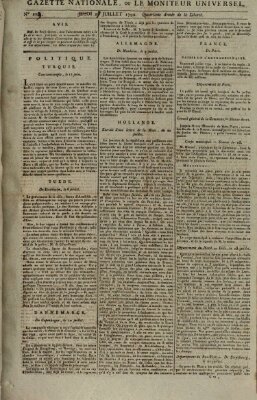 Gazette nationale, ou le moniteur universel (Le moniteur universel) Freitag 27. Juli 1792