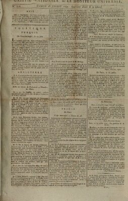 Gazette nationale, ou le moniteur universel (Le moniteur universel) Samstag 28. Juli 1792