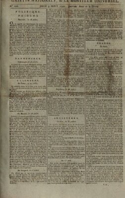 Gazette nationale, ou le moniteur universel (Le moniteur universel) Donnerstag 9. August 1792