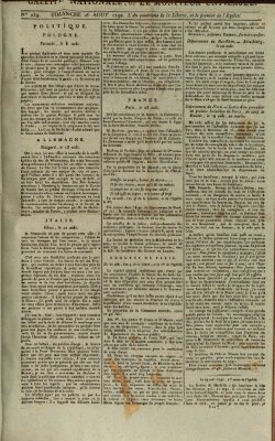 Gazette nationale, ou le moniteur universel (Le moniteur universel) Sonntag 26. August 1792