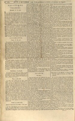 Gazette nationale, ou le moniteur universel (Le moniteur universel) Donnerstag 6. September 1792