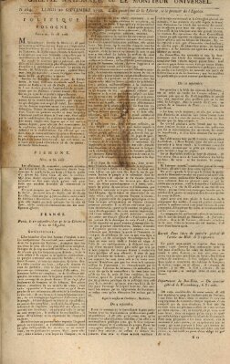 Gazette nationale, ou le moniteur universel (Le moniteur universel) Montag 10. September 1792