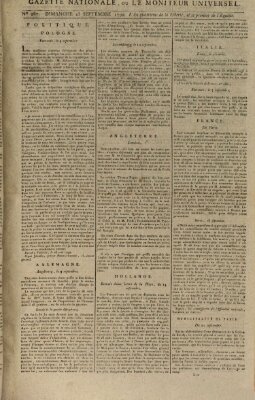 Gazette nationale, ou le moniteur universel (Le moniteur universel) Sonntag 23. September 1792