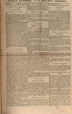 Gazette nationale, ou le moniteur universel (Le moniteur universel) Donnerstag 4. Oktober 1792