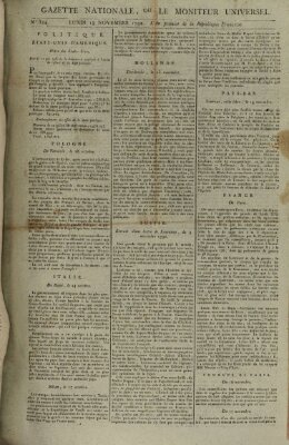 Gazette nationale, ou le moniteur universel (Le moniteur universel) Montag 19. November 1792