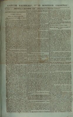 Gazette nationale, ou le moniteur universel (Le moniteur universel) Mittwoch 5. Dezember 1792