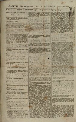 Gazette nationale, ou le moniteur universel (Le moniteur universel) Montag 10. Dezember 1792