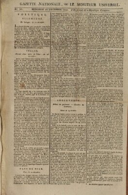 Gazette nationale, ou le moniteur universel (Le moniteur universel) Mittwoch 26. Dezember 1792