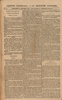 Gazette nationale, ou le moniteur universel (Le moniteur universel) Mittwoch 16. Januar 1793