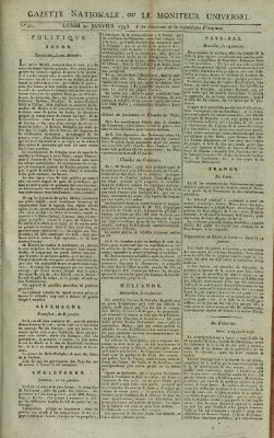 Gazette nationale, ou le moniteur universel (Le moniteur universel) Montag 21. Januar 1793