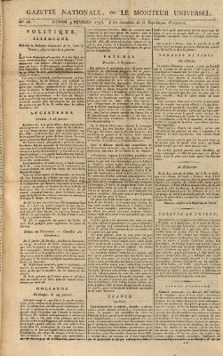 Gazette nationale, ou le moniteur universel (Le moniteur universel) Montag 4. Februar 1793