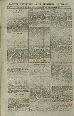 Gazette nationale, ou le moniteur universel (Le moniteur universel) Montag 25. Februar 1793