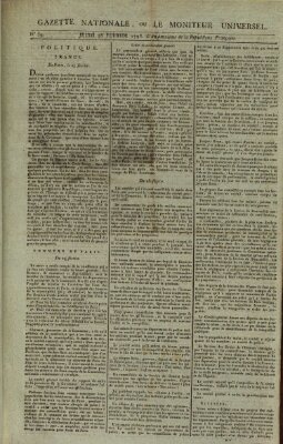 Gazette nationale, ou le moniteur universel (Le moniteur universel) Donnerstag 28. Februar 1793