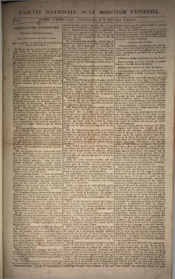 Gazette nationale, ou le moniteur universel (Le moniteur universel) Dienstag 5. März 1793