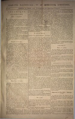 Gazette nationale, ou le moniteur universel (Le moniteur universel) Samstag 16. März 1793