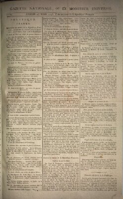 Gazette nationale, ou le moniteur universel (Le moniteur universel) Samstag 23. März 1793