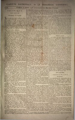 Gazette nationale, ou le moniteur universel (Le moniteur universel) Samstag 30. März 1793