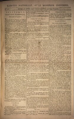 Gazette nationale, ou le moniteur universel (Le moniteur universel) Dienstag 23. April 1793