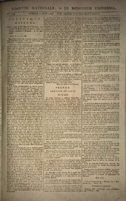 Gazette nationale, ou le moniteur universel (Le moniteur universel) Samstag 4. Mai 1793