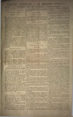 Gazette nationale, ou le moniteur universel (Le moniteur universel) Sonntag 5. Mai 1793