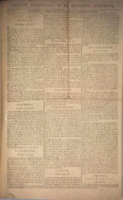 Gazette nationale, ou le moniteur universel (Le moniteur universel) Freitag 17. Mai 1793