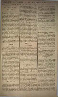 Gazette nationale, ou le moniteur universel (Le moniteur universel) Samstag 18. Mai 1793