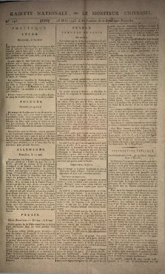 Gazette nationale, ou le moniteur universel (Le moniteur universel) Donnerstag 23. Mai 1793